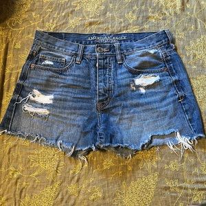 American Eagle Ripped Jean Shorts